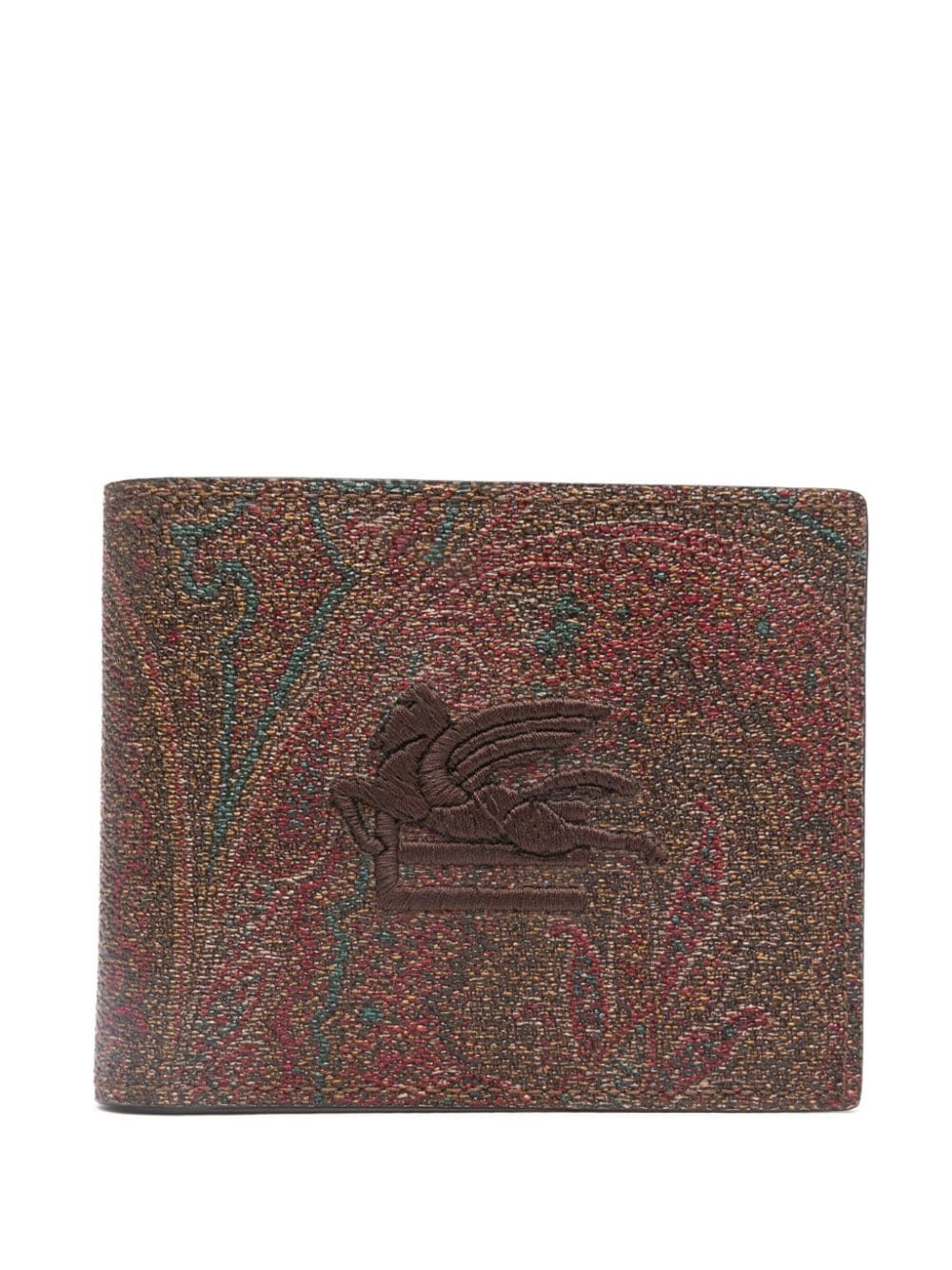 ETRO Paisley Bifold Wallet with Pegasus Logo