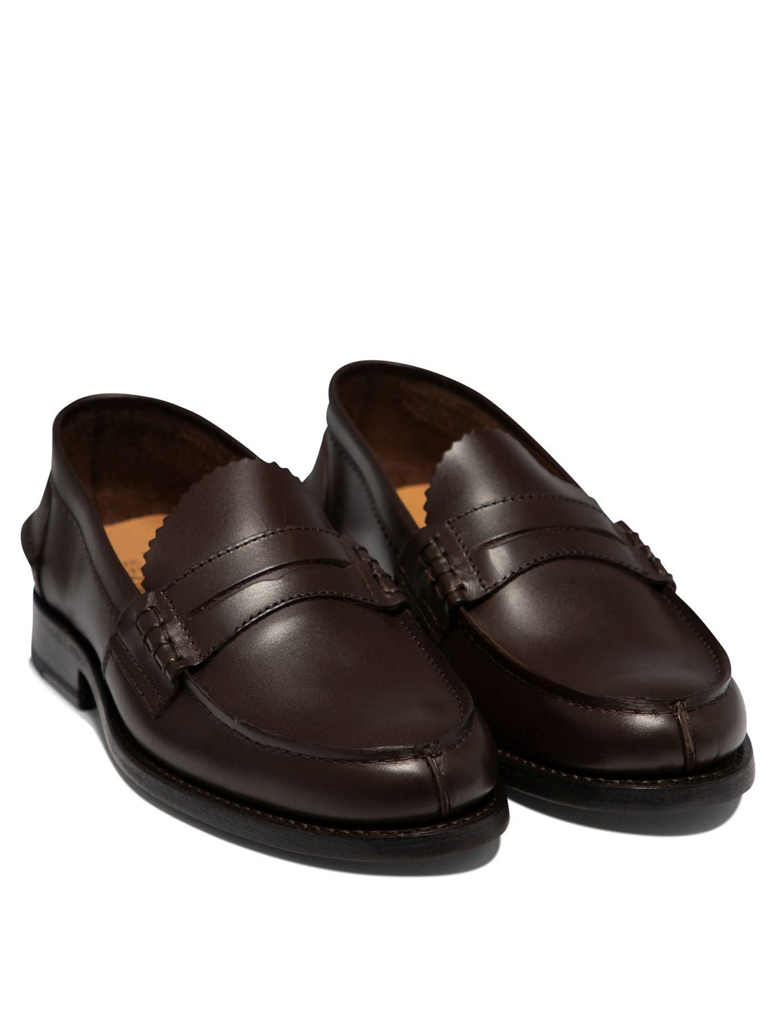 SAXONE OF SCOTLAND Arran Classic Leather Loafers