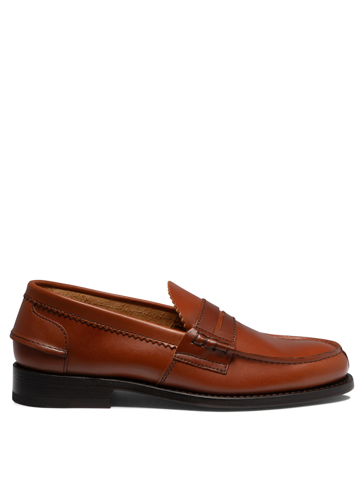 SAXONE OF SCOTLAND Arran Classic Leather Loafers