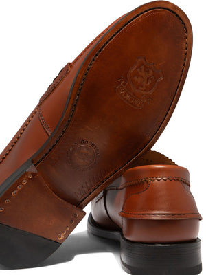 SAXONE OF SCOTLAND Arran Classic Leather Loafers