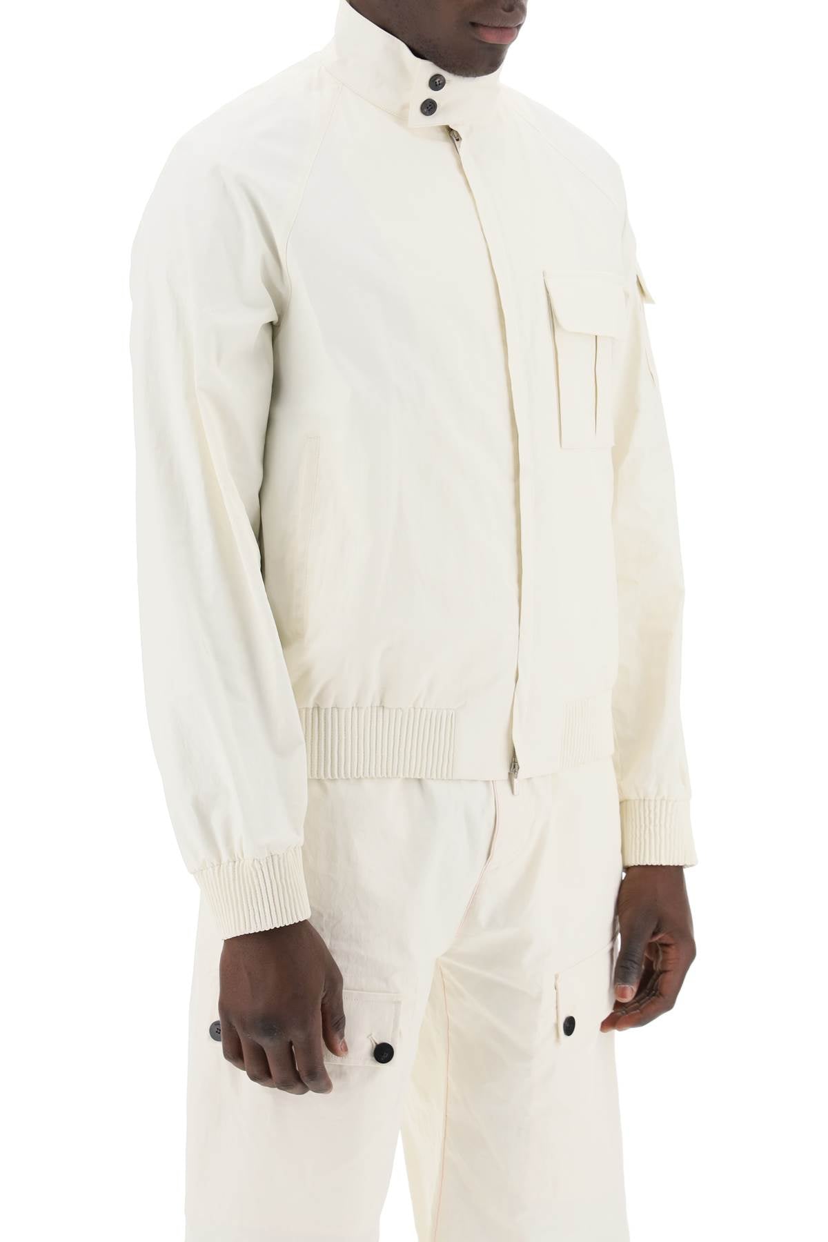 FERRAGAMO Clean and Casual Linen Coated Blouson for Men