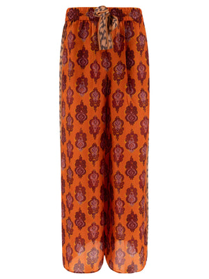 ZIMMERMANN Relaxed Fit Mid Rise Trousers for Women