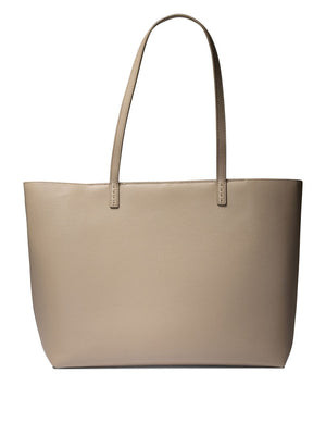 TORY BURCH McGraw Elegant Beige Leather Tote