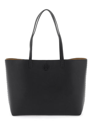 TORY BURCH Grained Leather Tote Handbag - 29X35.5X14CM