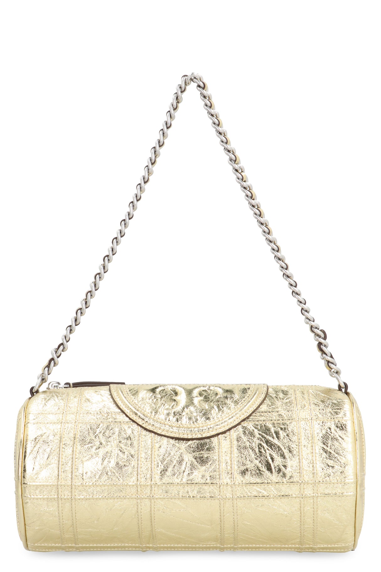 TORY BURCH Gold Leather Shoulder Handbag for Women - SS24