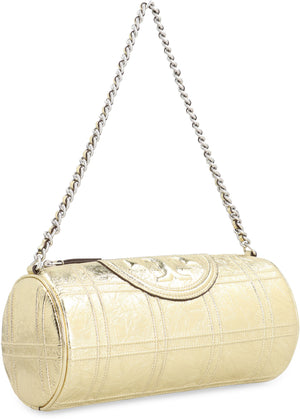 TORY BURCH Gold Leather Shoulder Handbag for Women - SS24