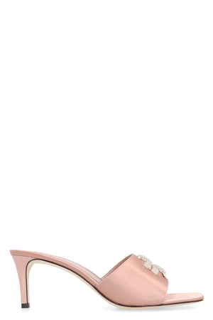 TORY BURCH Elegant Pink Satin Stiletto Sandals for Women - SS24