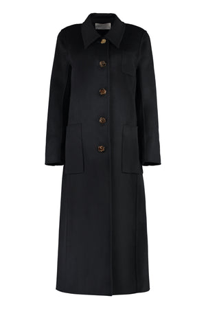 TORY BURCH Black Wool Single-Breasted Jacket for Women