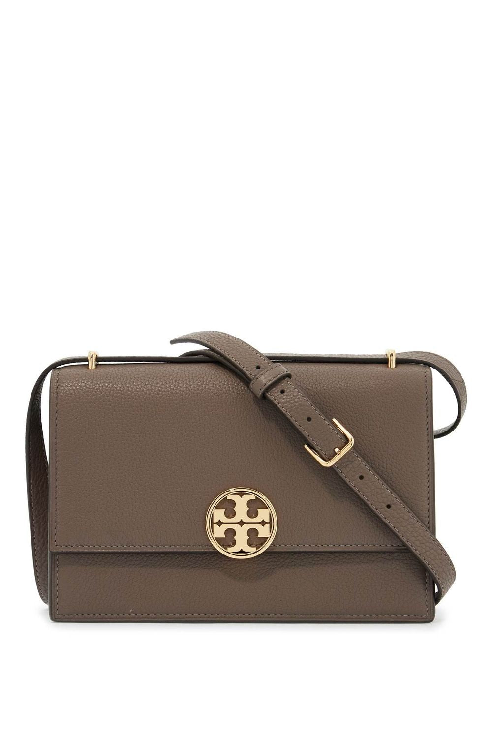 TORY BURCH Miller Shoulder Handbag - Cognac Brown