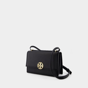 TORY BURCH Mini Pebbled Leather Shoulder Handbag