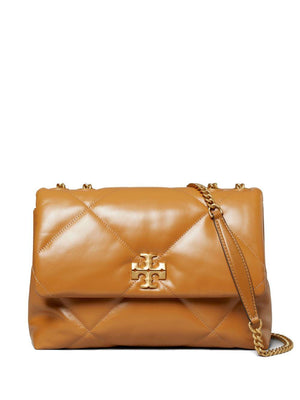 TORY BURCH Convertible Diamond Quilted Handbag - 27x19.5x8.5cm