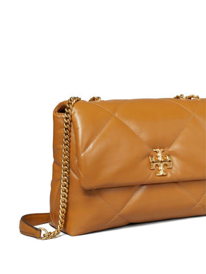 TORY BURCH Kira Quilted Leather Shoulder Bag - 28 cm x 19 cm