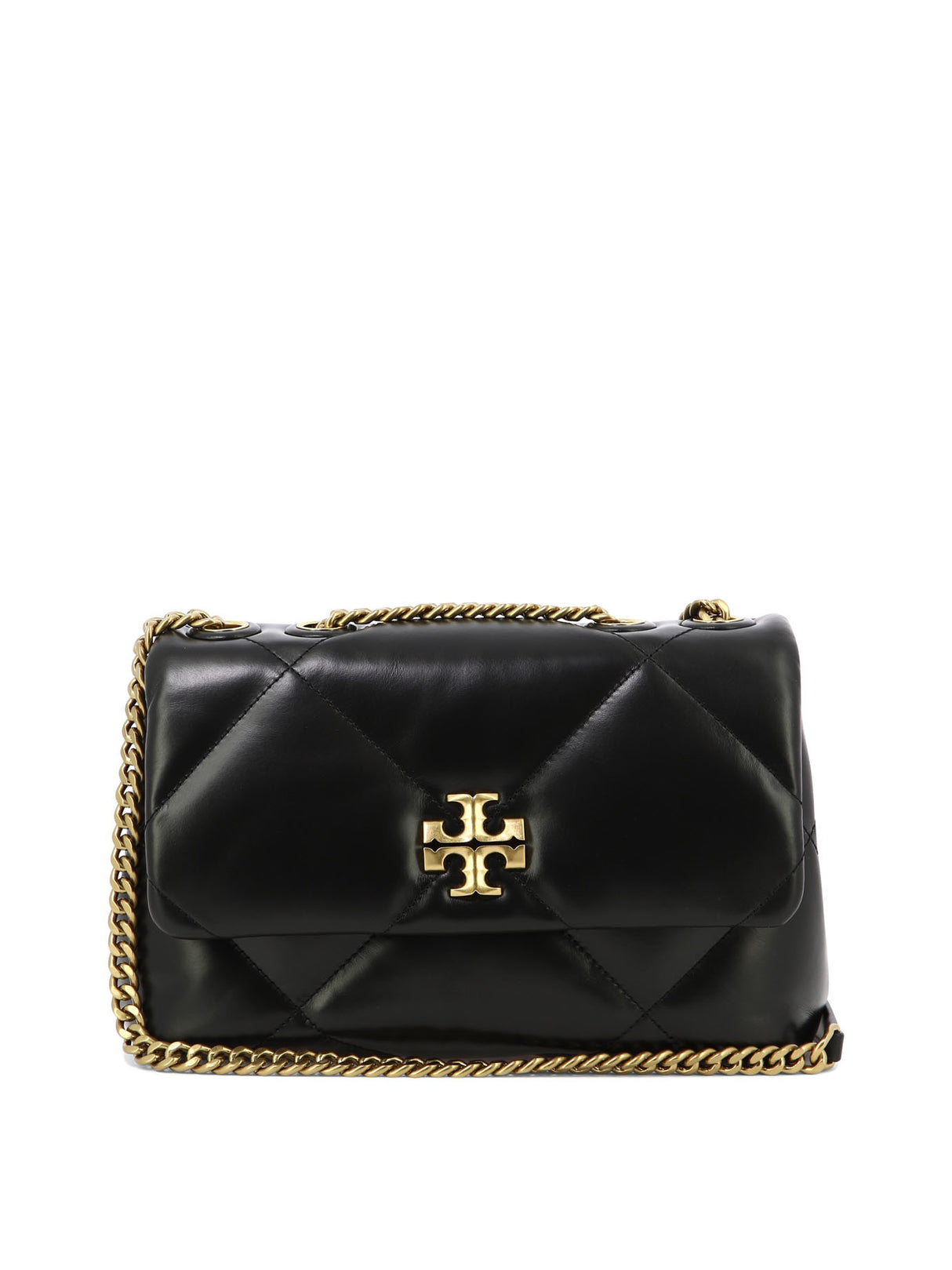 TORY BURCH Black Diamond Quilt Crossbody Handbag for Women