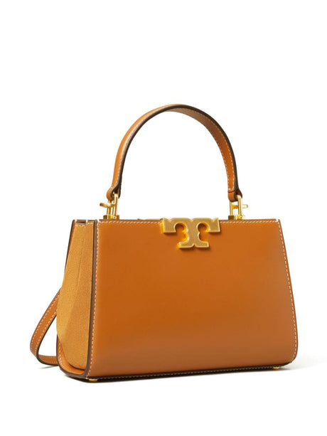 TORY BURCH Elegant Mini Leather Satchel with Suede Accents