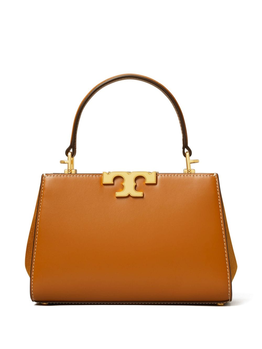 TORY BURCH Elegant Mini Leather Satchel with Suede Accents