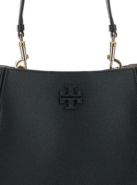 TORY BURCH Mini Grained Leather Bucket Handbag - FW24