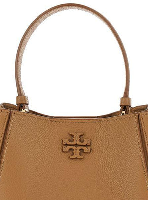 TORY BURCH Mini Grained Leather Bucket Handbag