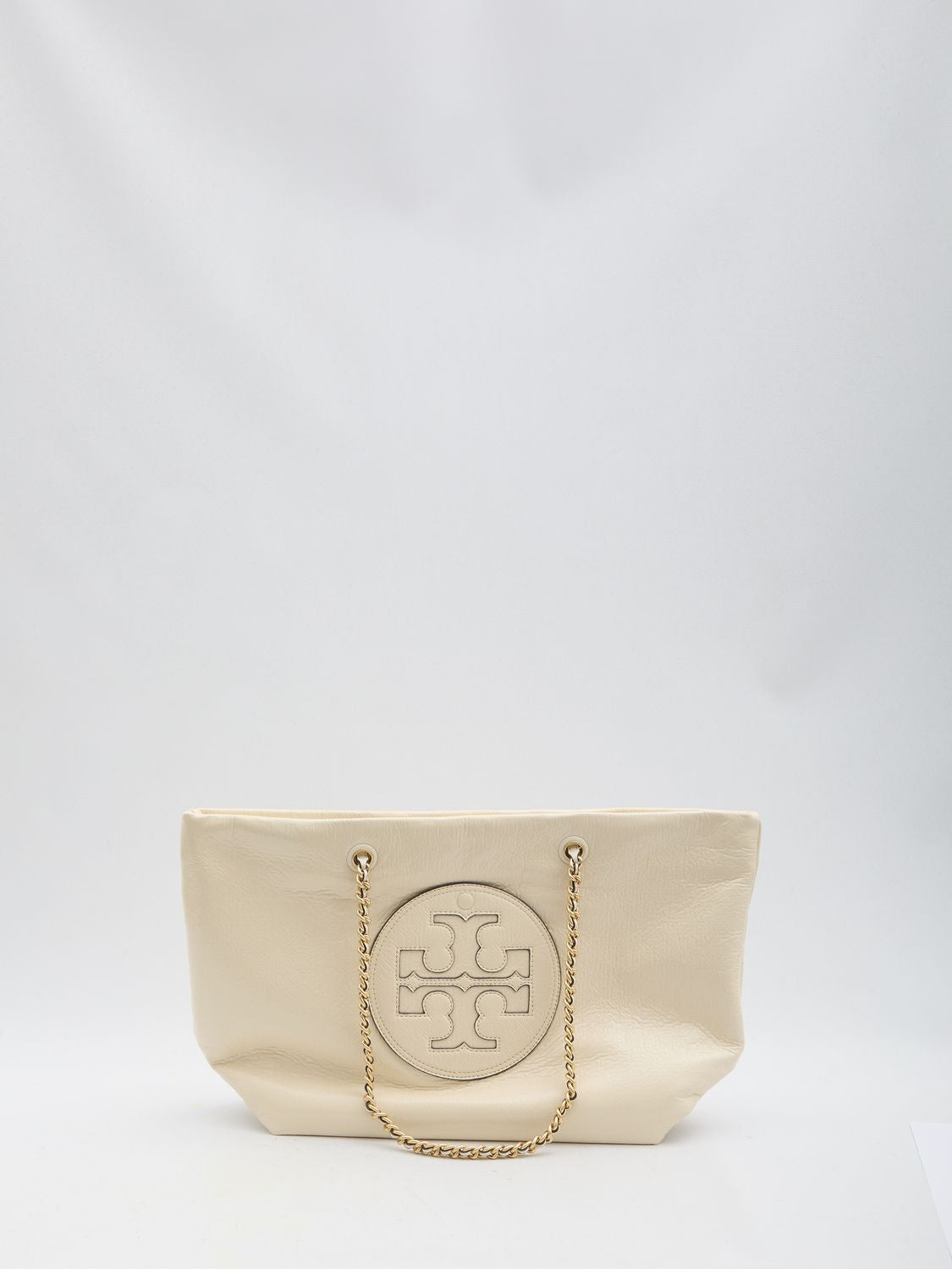 TORY BURCH Beige Handbag with Chain Handles