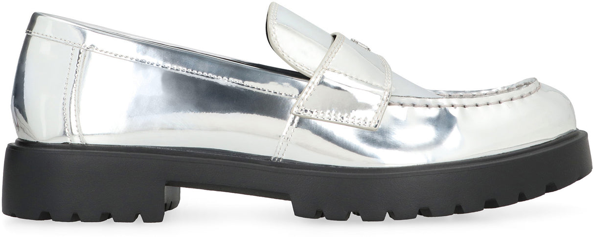 TORY BURCH Metallic Eco Leather Loafers