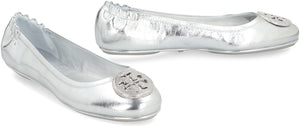 TORY BURCH Mini Metallic Leather Ballet Flats for Women