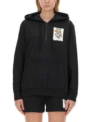 MOSCHINO COUTURE Logo Print Hoodie for Women