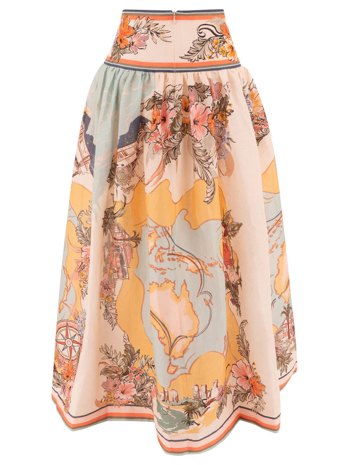 ZIMMERMANN Chic Mini Linen Skirt for Women