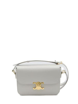 CELINE Elegant Grey Triomphe Classic Handbag for Women