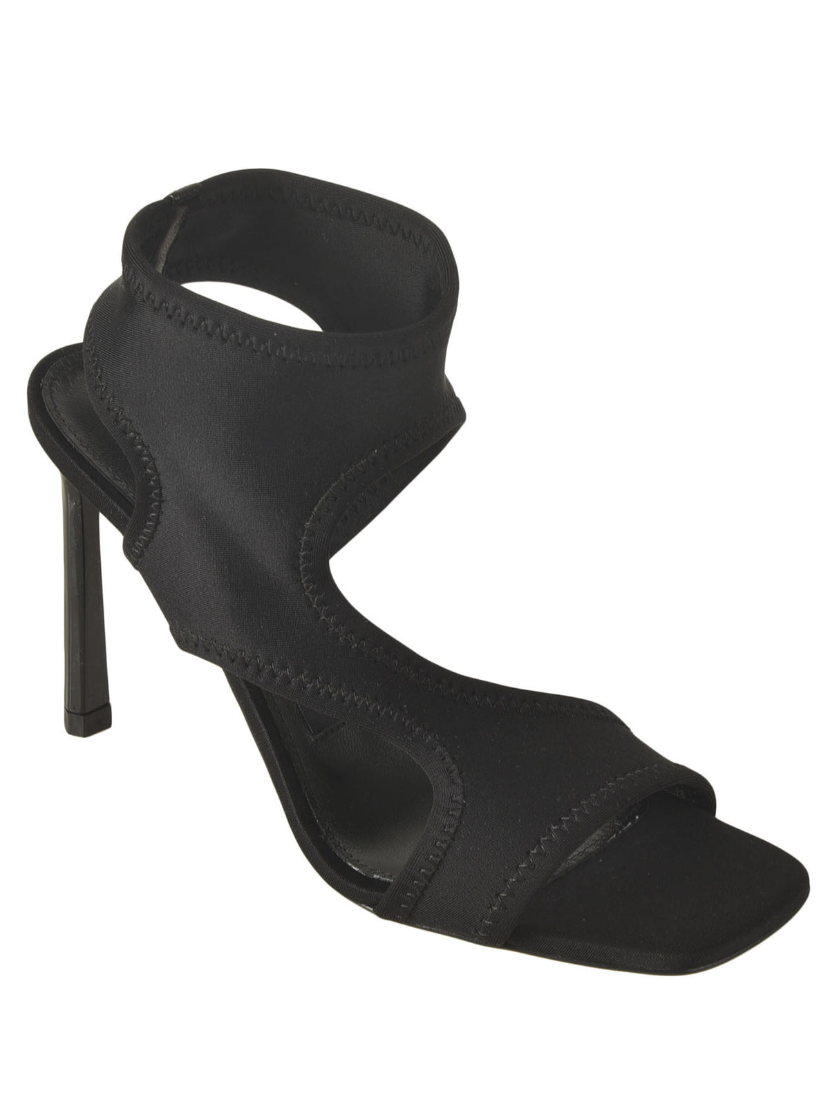 Sergio Rossi Elegant Black Strap Sandals