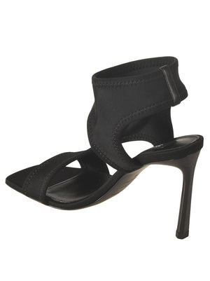 Sergio Rossi Elegant Black Strap Sandals