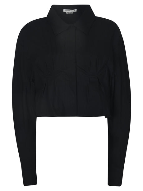 ALESSANDRO VIGILANTE Mini Chic Black Shirt for Women