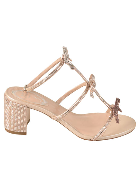 René Caovilla Elegant Nude Sandals for Women