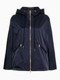 MONCLER Waterproof Hooded Jacket for Women - Navy Blue