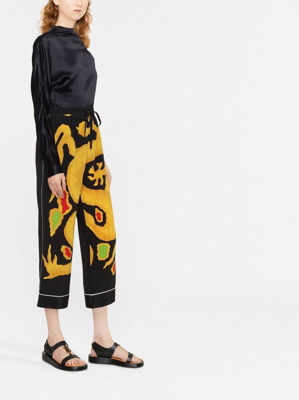 VALENTINO Luxurious Silk Trousers for FW22