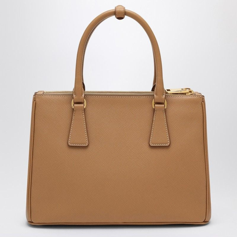 PRADA Medium Beige Saffiano Leather Handbag