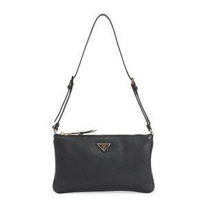 PRADA Soft Gain Flat Shoulder Handbag - Mini Size