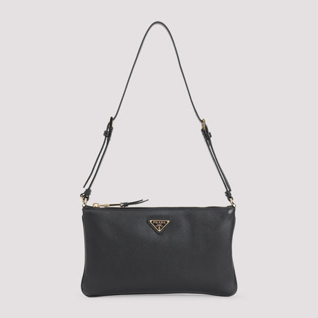 PRADA Soft Gain Flat Shoulder Handbag - Mini Size