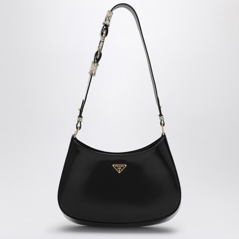 PRADA Mini Leather Shoulder Handbag with Rock Effect