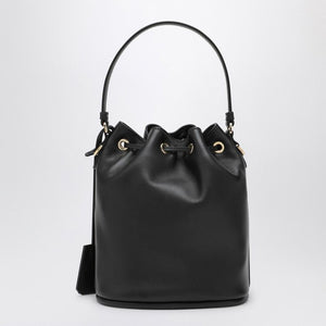 PRADA Mini Classic Leather Bucket Handbag