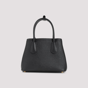 PRADA Double Leather Handbag - W:26cm H:19cm D:12cm