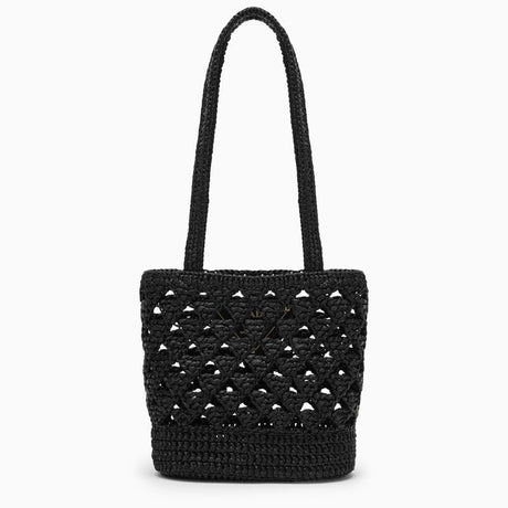 PRADA Medium Raffia Shoulder Handbag