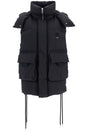 MONCLER Quilted Vest with Detachable Hood - Women’s Size 0