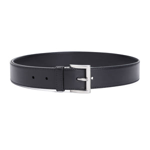 PRADA Classic Black Leather Belt for Women