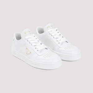 PRADA Elegant Calfskin Lace-Up Sneakers