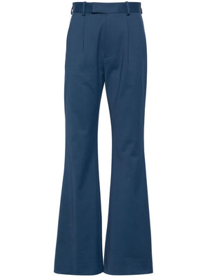 VIVIENNE WESTWOOD Elegant High-Waisted Flared Navy Trousers