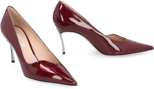 CASADEI Glamorous Red Patent Leather Heeled Pumps