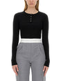 ALEXANDER WANG Chic Cropped Sweater