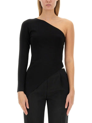 ALEXANDER WANG Asymmetrical Slim Fit Top - Size S