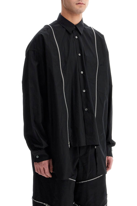 COMME DES GARÇONS SHIRT Functional Zip Black Lightweight Shirt - Size M