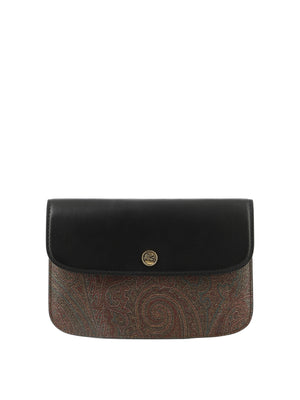 ETRO Black Paisley Document Case for Women - FW23 Season