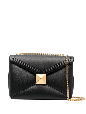 VALENTINO GARAVANI Black I Calf Leather Shoulder and Crossbody Bag for Women - FW22